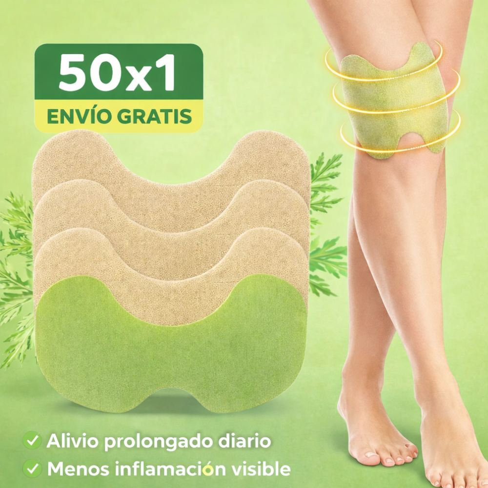 Pack 50 Parches Rodilla (5 Cajas) – Alivio Diario Prolongado