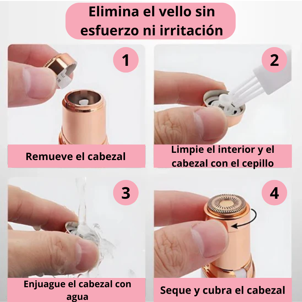 Depiladora Facial Pro™ – Adiós al Vello, Sin Dolor y Rápido