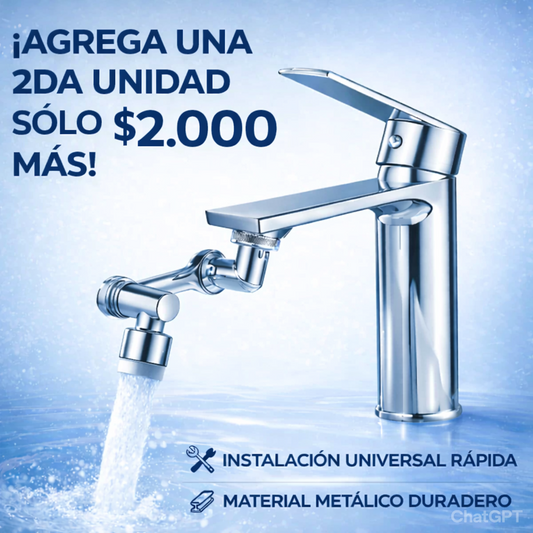 Filtro de Agua Giratorio 1080° – Lleva 2 por $2000 Más