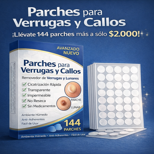 Parches para Verrugas y Callos - 144 parches para controlar callos y verrugas